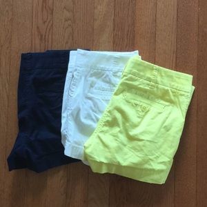 Bundle of 3 J Crew Chino Shorts 3”